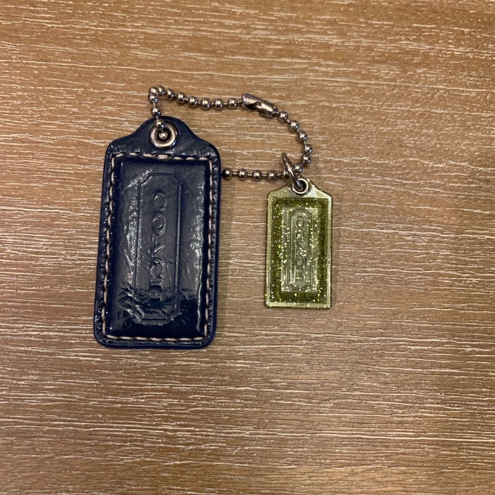 Set of Coach Blue and Green Hang tags